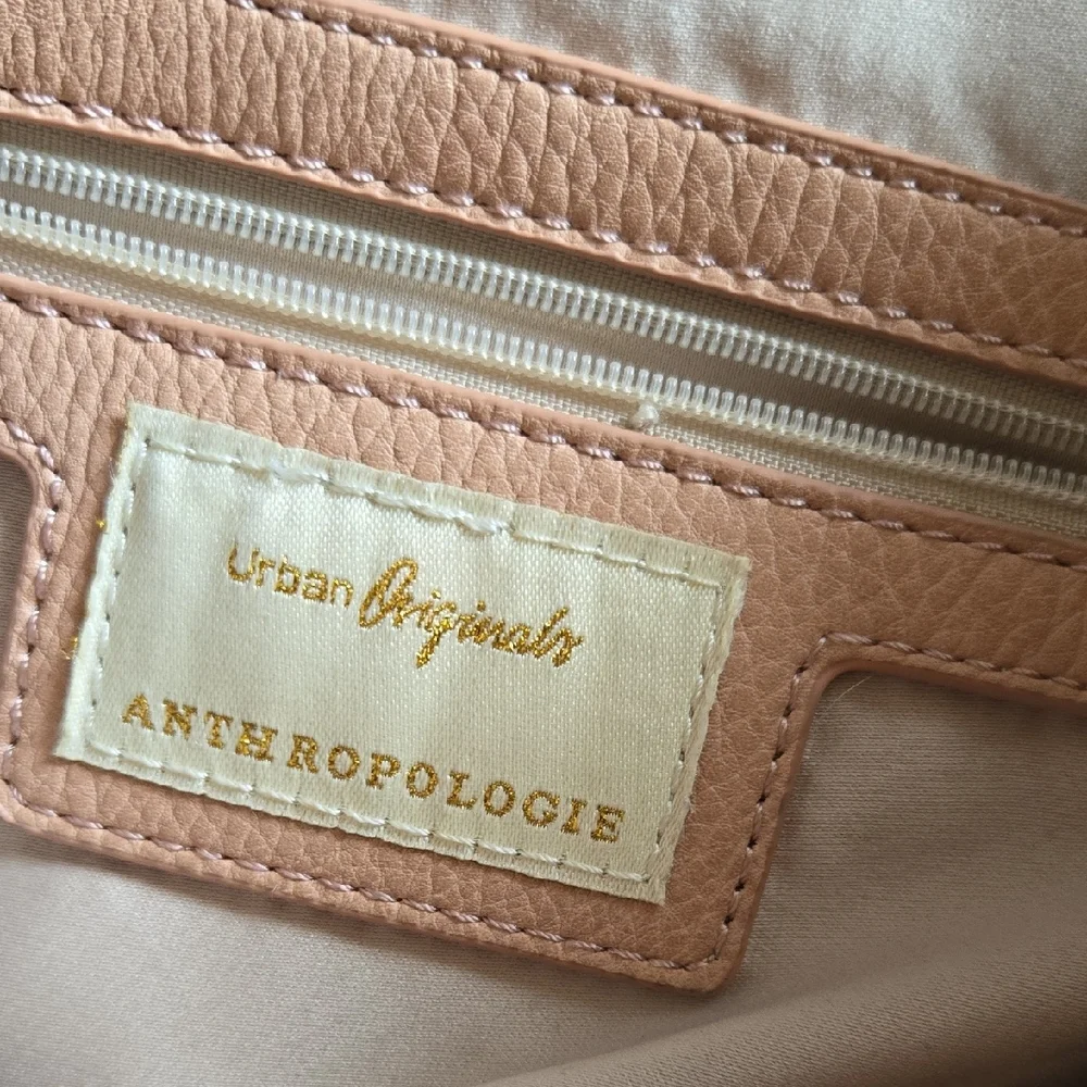 Anthropologie pink/peach shoulder sling bag normcore spring - Picture 6 of 10